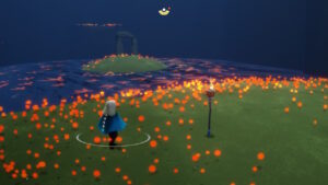 飛ぶ練習をしている場所